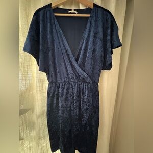 Maurices Navy Faux Wrap Dress